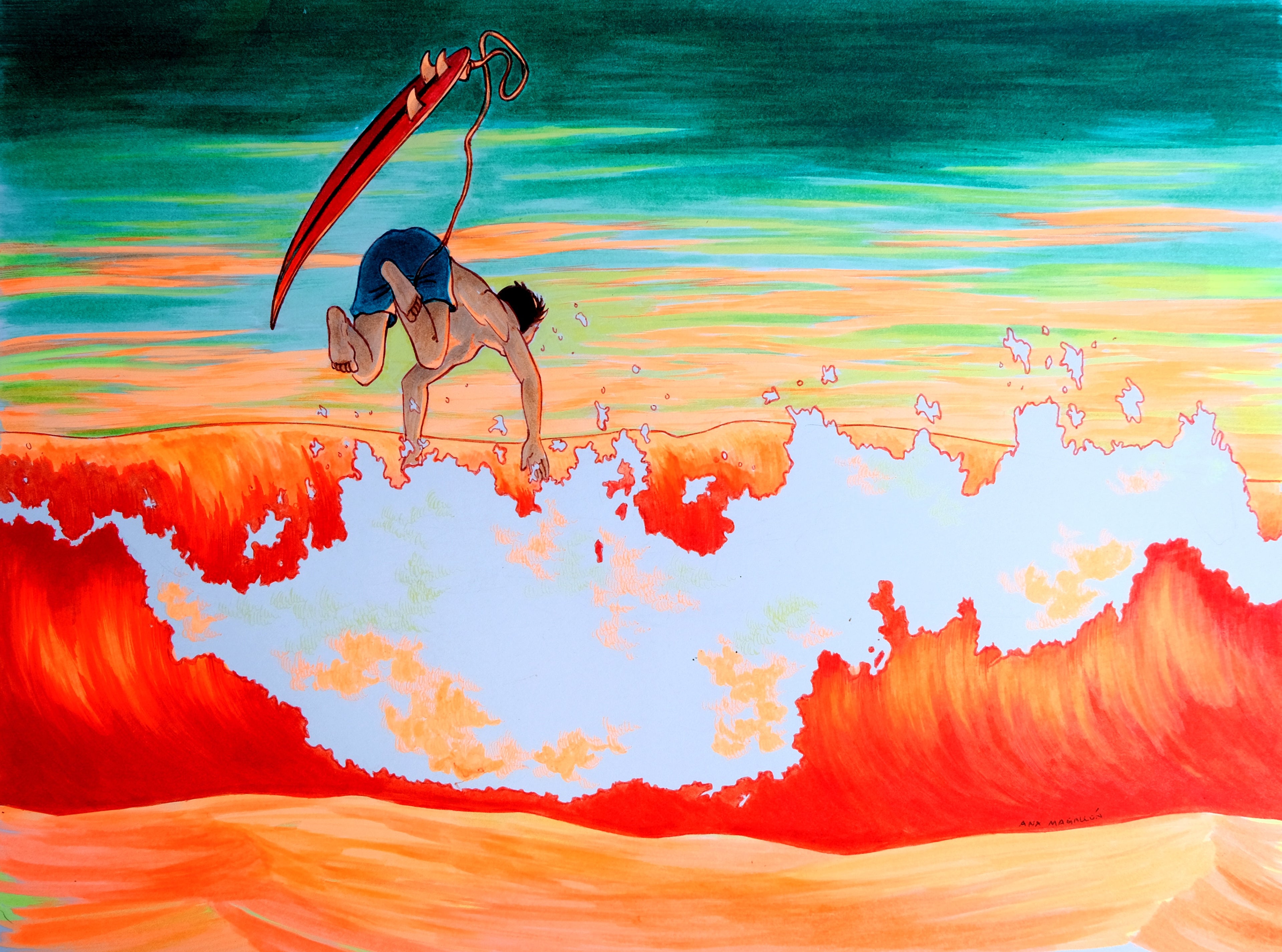 South Shore Wipeout Print – 11x8.5in